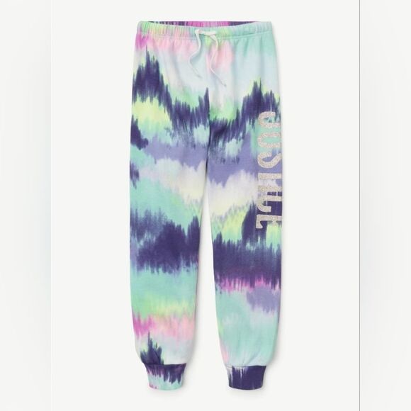 Justice Other - Justice Purple and Blue Tie-Dye Pants